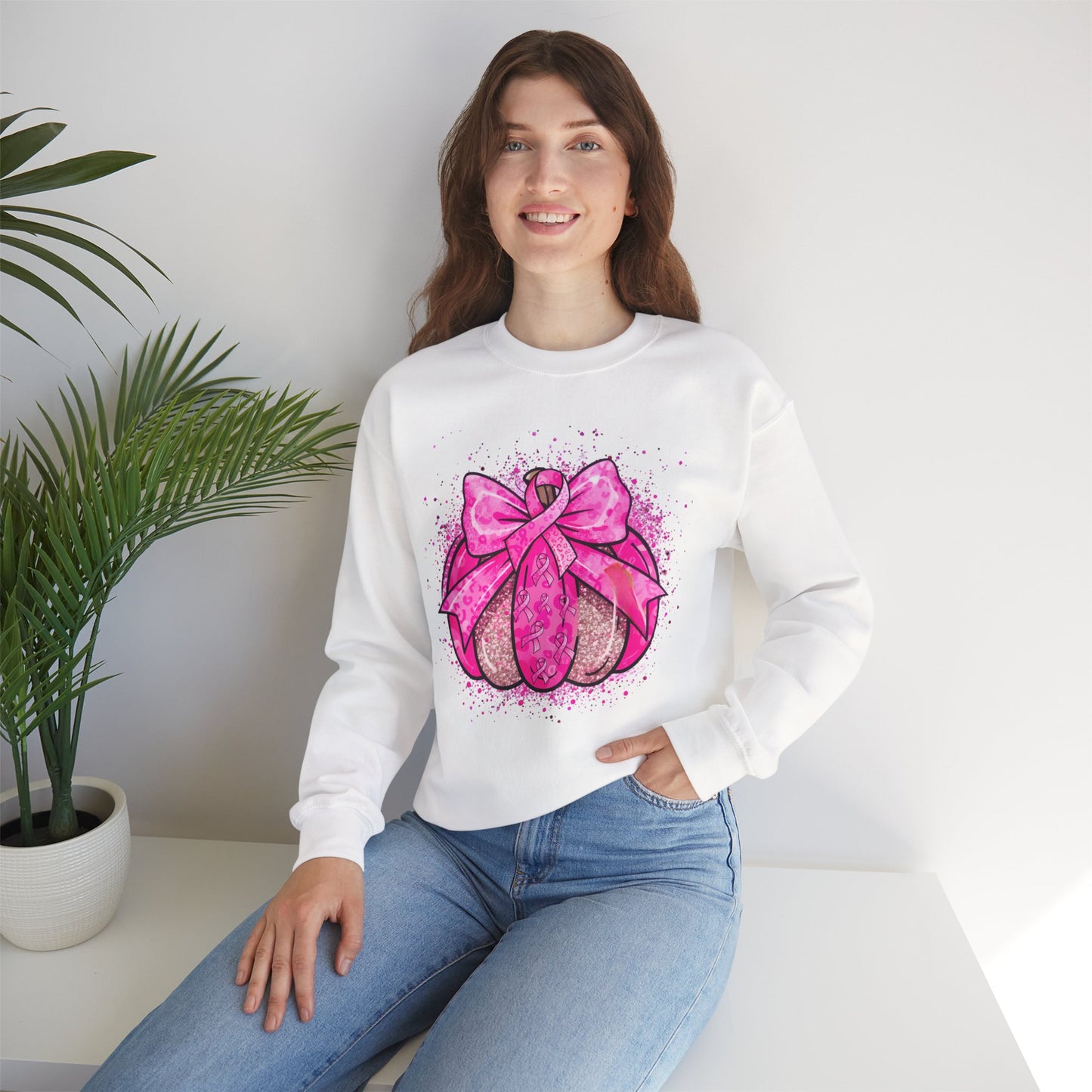 Breast Cancer Awareness, Find the Cure, Inspirational Crewneck Sweatshirt, Faith-Based Fashion, Motivational Gift