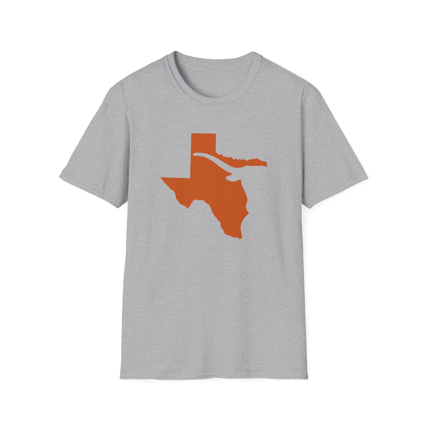Texas Pride Tee | Burnt Orange State Outline Shirt | Southern Spirit Unisex Softstyle | Graduation Gift