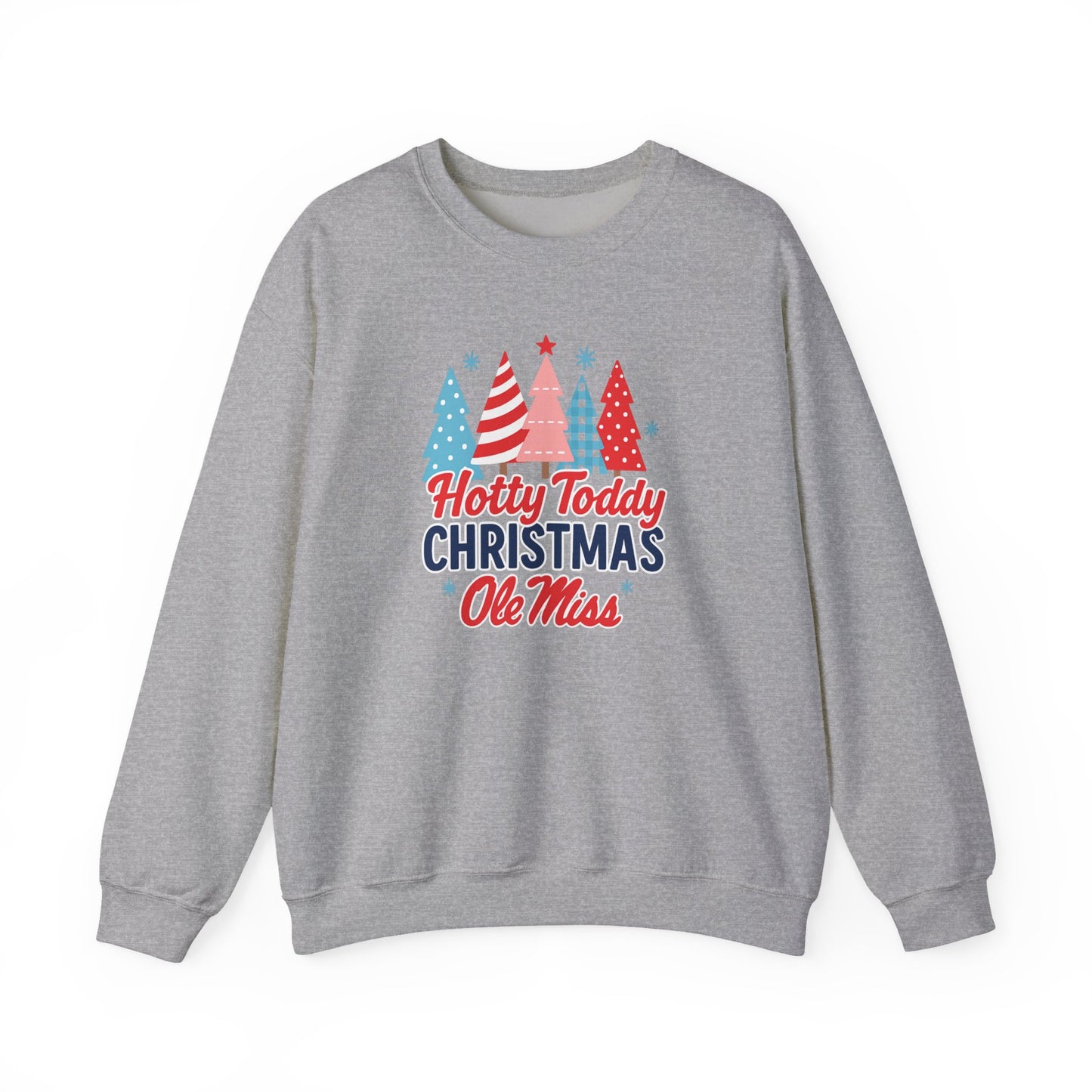 Ole Miss Festive Christmas Sweatshirt, Holiday Cheer, Unisex Crewneck, Ole Miss Pride, Hotty Toddy, Rebels, University of Mississippi