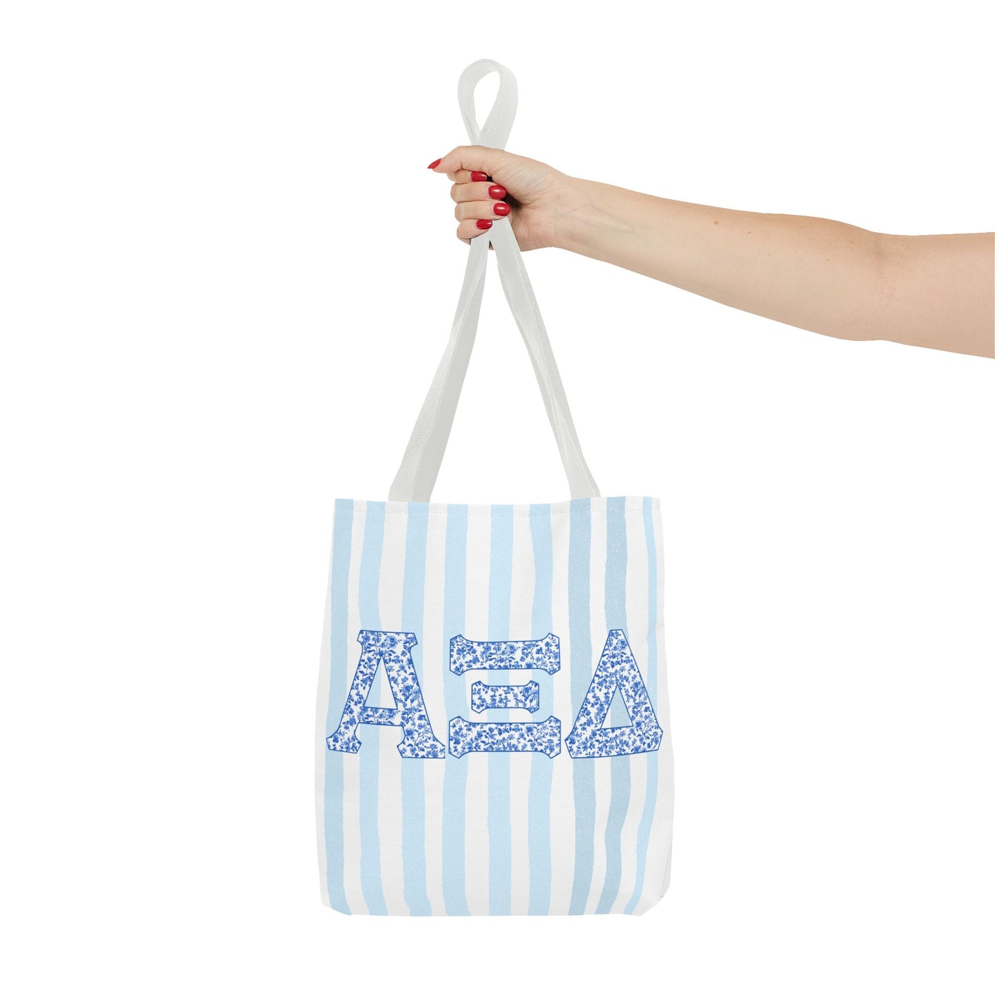 A Xi Style Gift | Floral Sorority Inspired Tote Bag | Greek Life Bag | Big Little Reveal | Cute Campus Tote, Cute Bid Day Bag