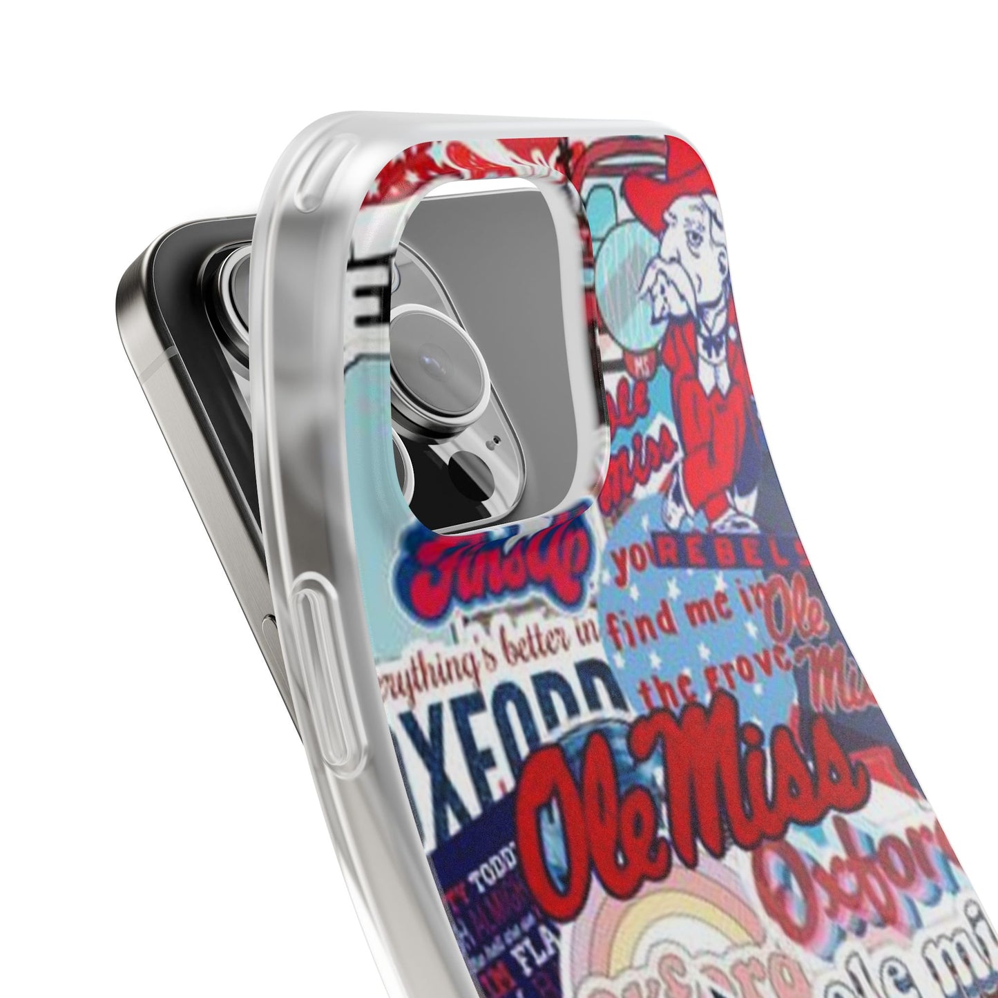 Ole Miss Pride Flexi Cases - Trendy Phone Cover for Fans, College Gear, Stylish Protection, Gift for Students, School Spirit Accessories