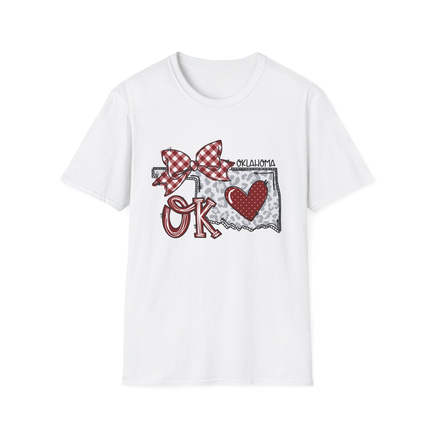 The University of Oklahoma, OU Love Softstyle T-Shirt, Unisex Graphic Tee, Perfect Gift for OU College, Casual Wear, Travel Souvenir