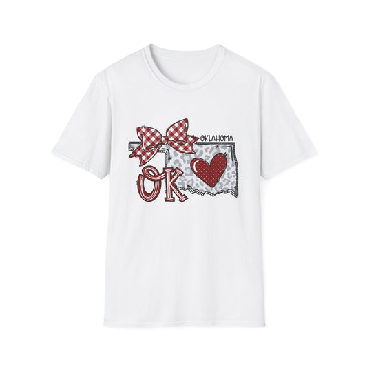 The University of Oklahoma, OU Love Softstyle T-Shirt, Unisex Graphic Tee, Perfect Gift for OU College, Casual Wear, Travel Souvenir