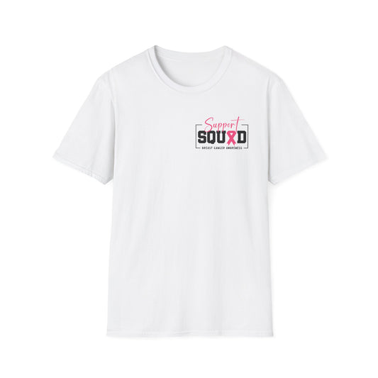 Breast Cancer Awareness, Breast Cancer, Faith, Hope Cure Inspired Softstyle T-Shirt, Cancer Awareness Shirt, Support Squad