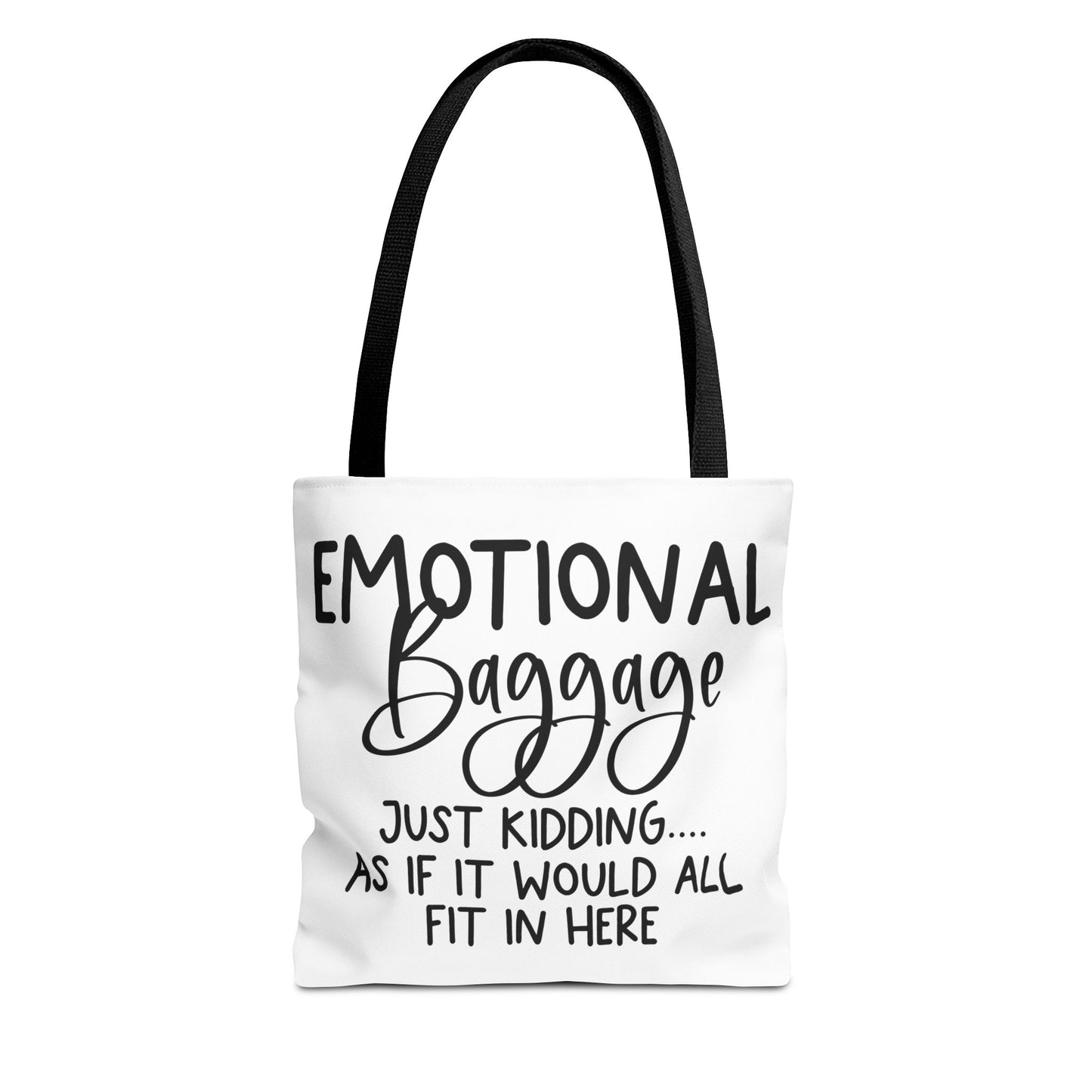 Emotional Baggage Tote Bag, Funny Quote Tote, Ideal Gift for Friends, Stylish Carryall for Everyday Use, Great for Travel and Shopping