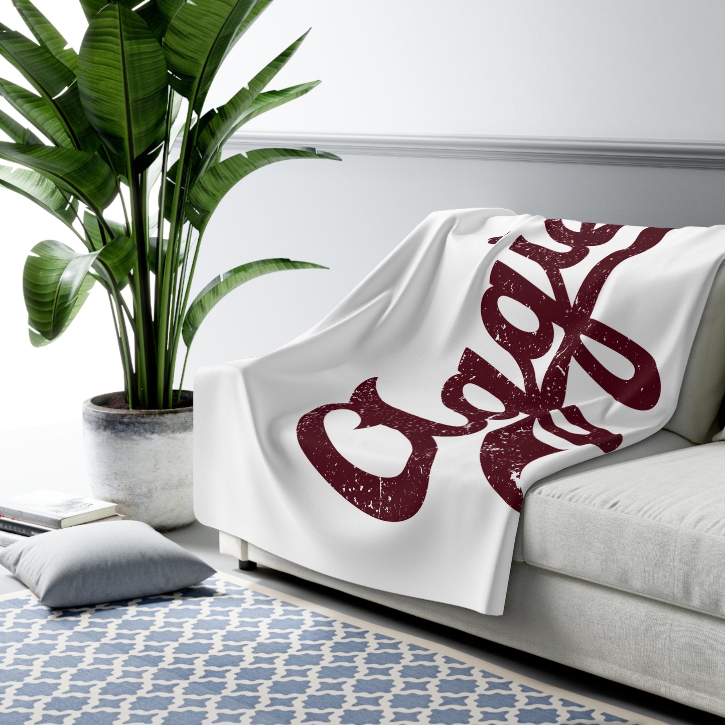 Aggies Sherpa Fleece Blanket, Cozy Throw for Home, Gift for Texas Fans, Texas Blanket, Dorm Accessory
