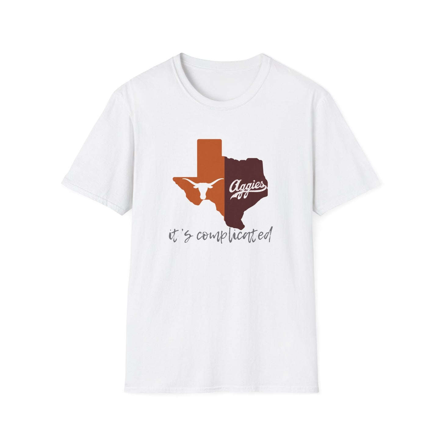 Texas Rivalry “It’s Complicated” Shirt | Longhorns vs Aggies Tee | House Divided College Game Day Shirt