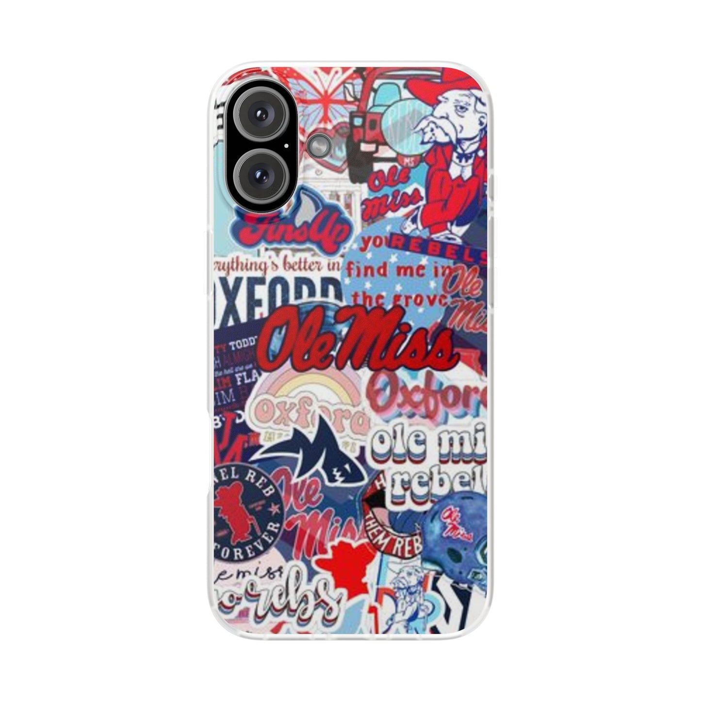 Ole Miss Pride Flexi Cases - Trendy Phone Cover for Fans, College Gear, Stylish Protection, Gift for Students, School Spirit Accessories