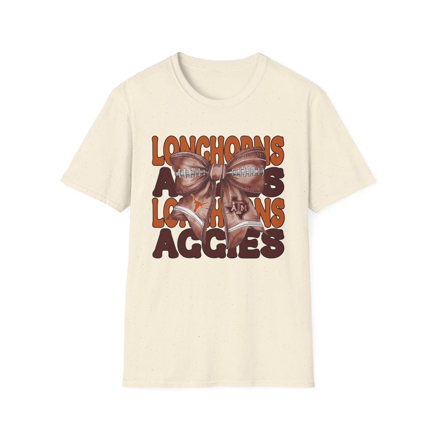 Longhorns vs Aggies Football Bow Tee – House Divided Game Day Shirt
