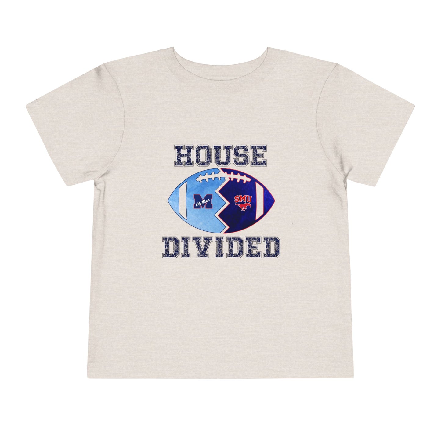 House Divided Toddler Shirt | Football Tee | Mixed College Family Shirt | Cute Game Day Outfit for Kids