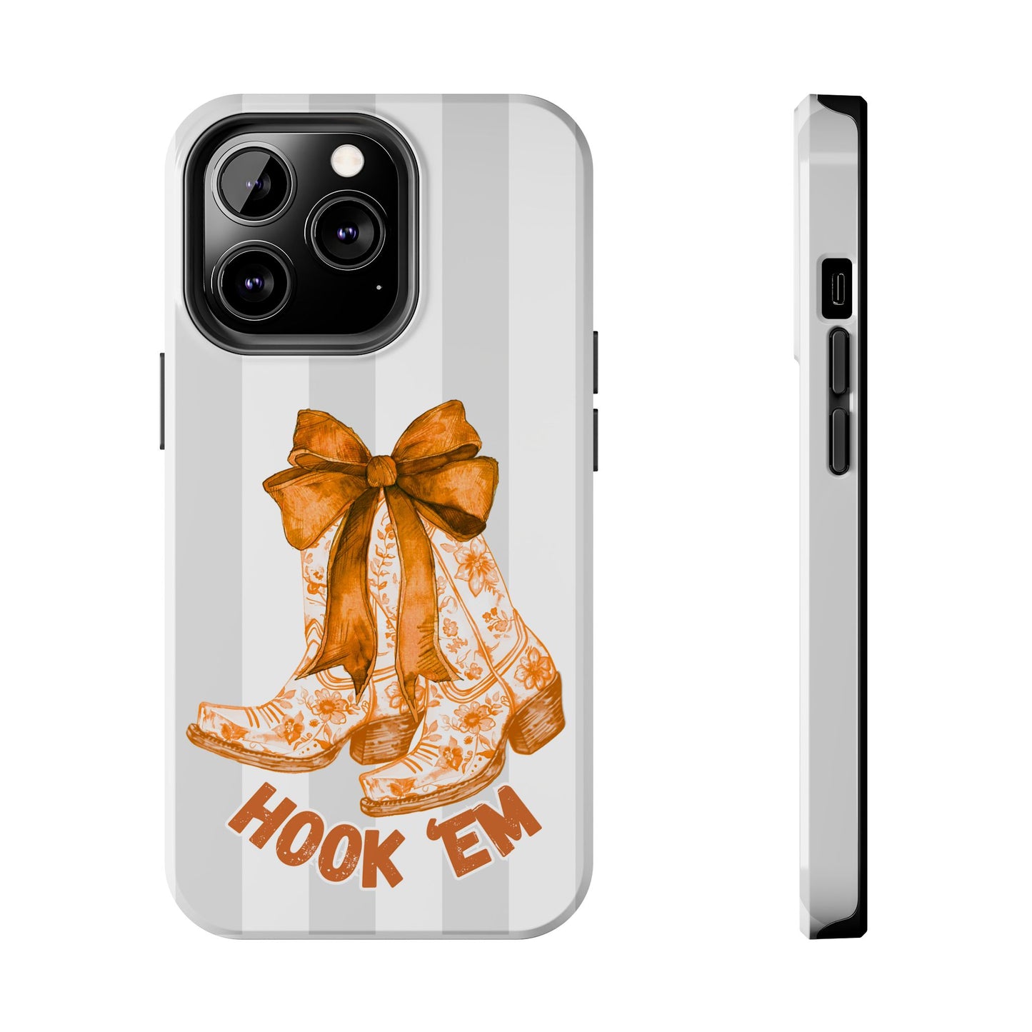 Texas Tough Phone Case, College Team Accessory, Longhorns, Graduation Gift, Student Gifts