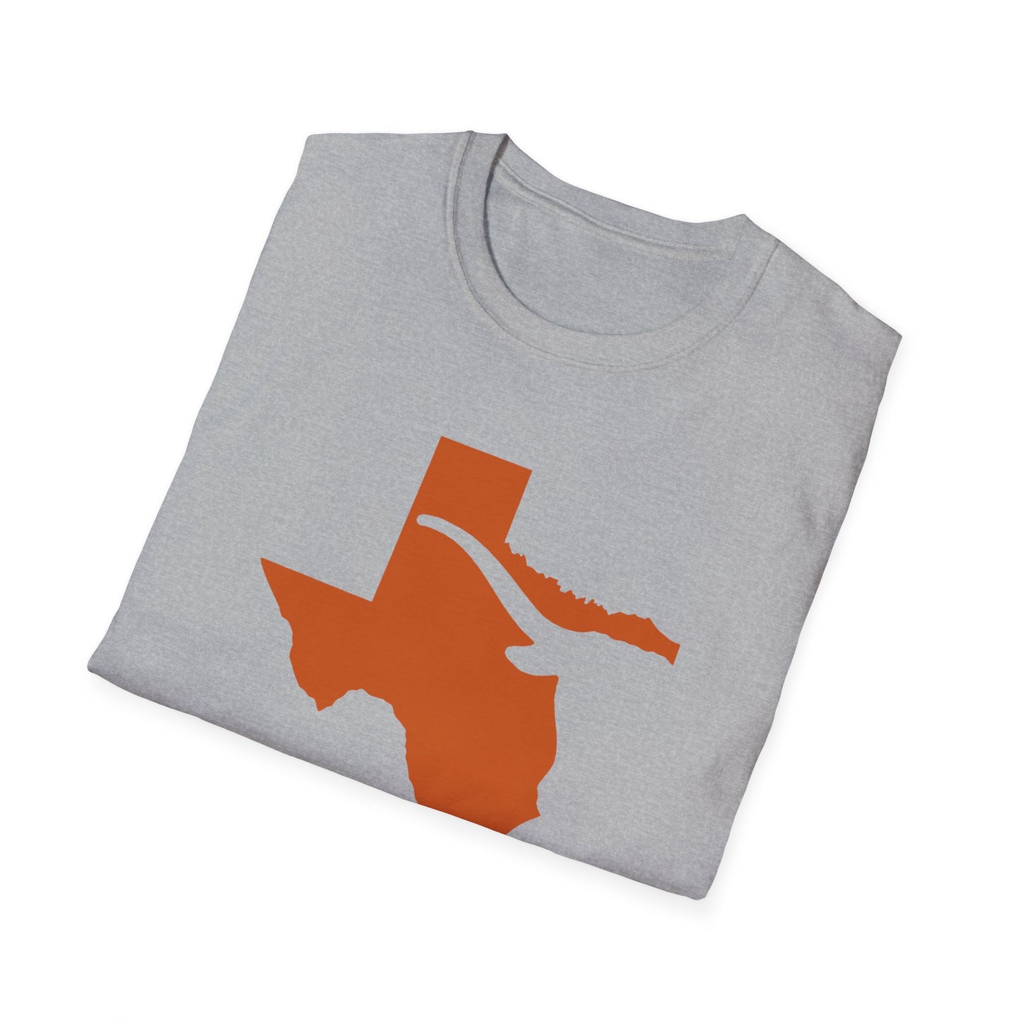 Texas Pride Tee | Burnt Orange State Outline Shirt | Southern Spirit Unisex Softstyle | Graduation Gift