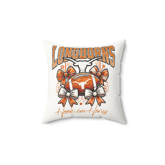 University of Texas Dorm Decor, College Throw Pillow, Longhorn Fan Gift, Texas Home Decor, UT Austin, University of Texas