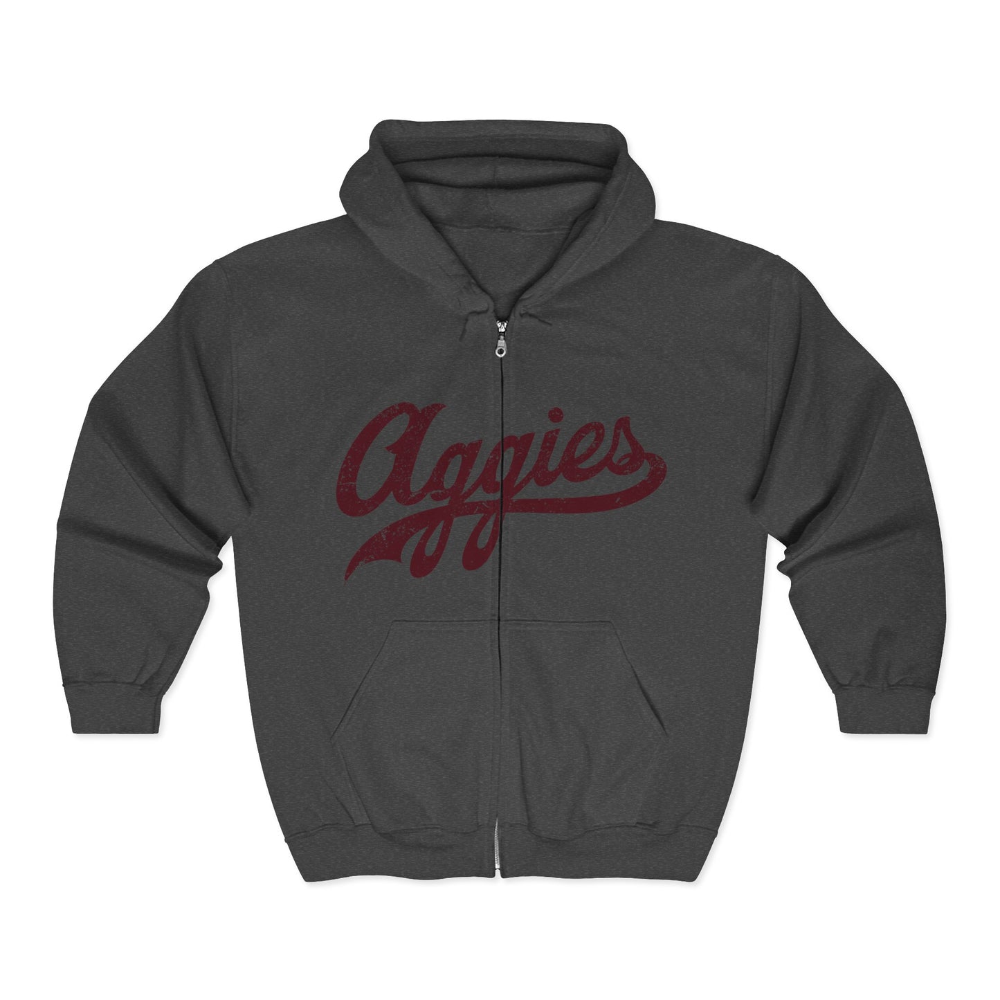 Aggies Full Zip Hoodie - Perfect for Game Days, Casual Outings, Fall Fashion, and Gifts for Fans, Aggies, Game Day Gear