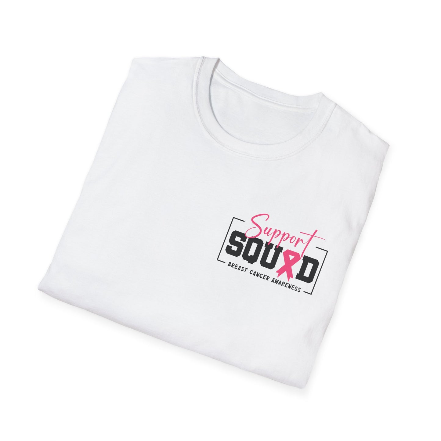 Breast Cancer Awareness, Breast Cancer, Faith, Hope Cure Inspired Softstyle T-Shirt, Cancer Awareness Shirt, Support Squad