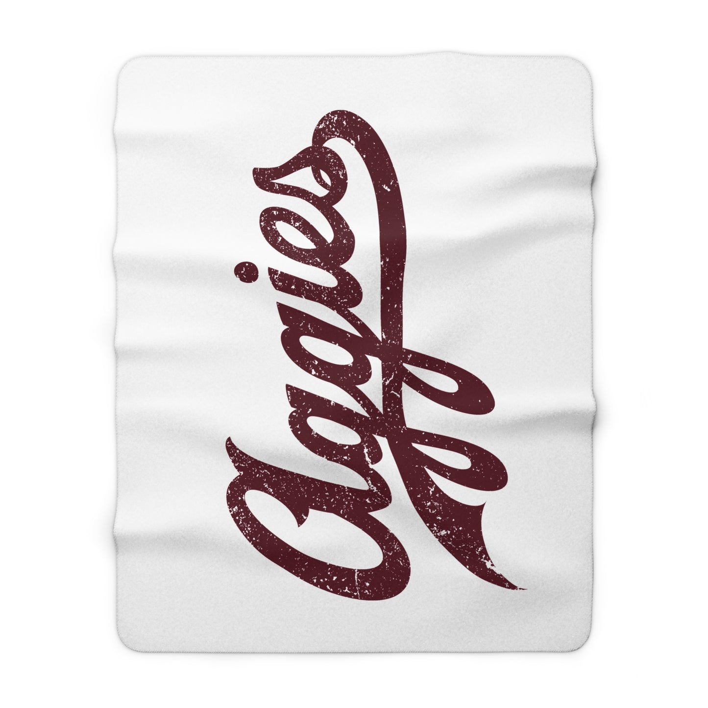 Aggies Sherpa Fleece Blanket, Cozy Throw for Home, Gift for Texas Fans, Texas Blanket, Dorm Accessory