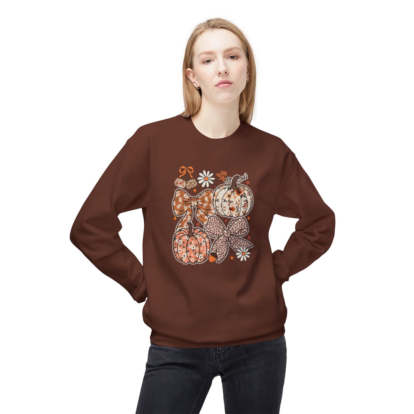 Fall Pumpkin Crewneck Sweatshirt, Thanksgiving, Pumpkin Sweatshirt, Fall Crewneck, Fall Apparel, Friendsgiving, Autumn