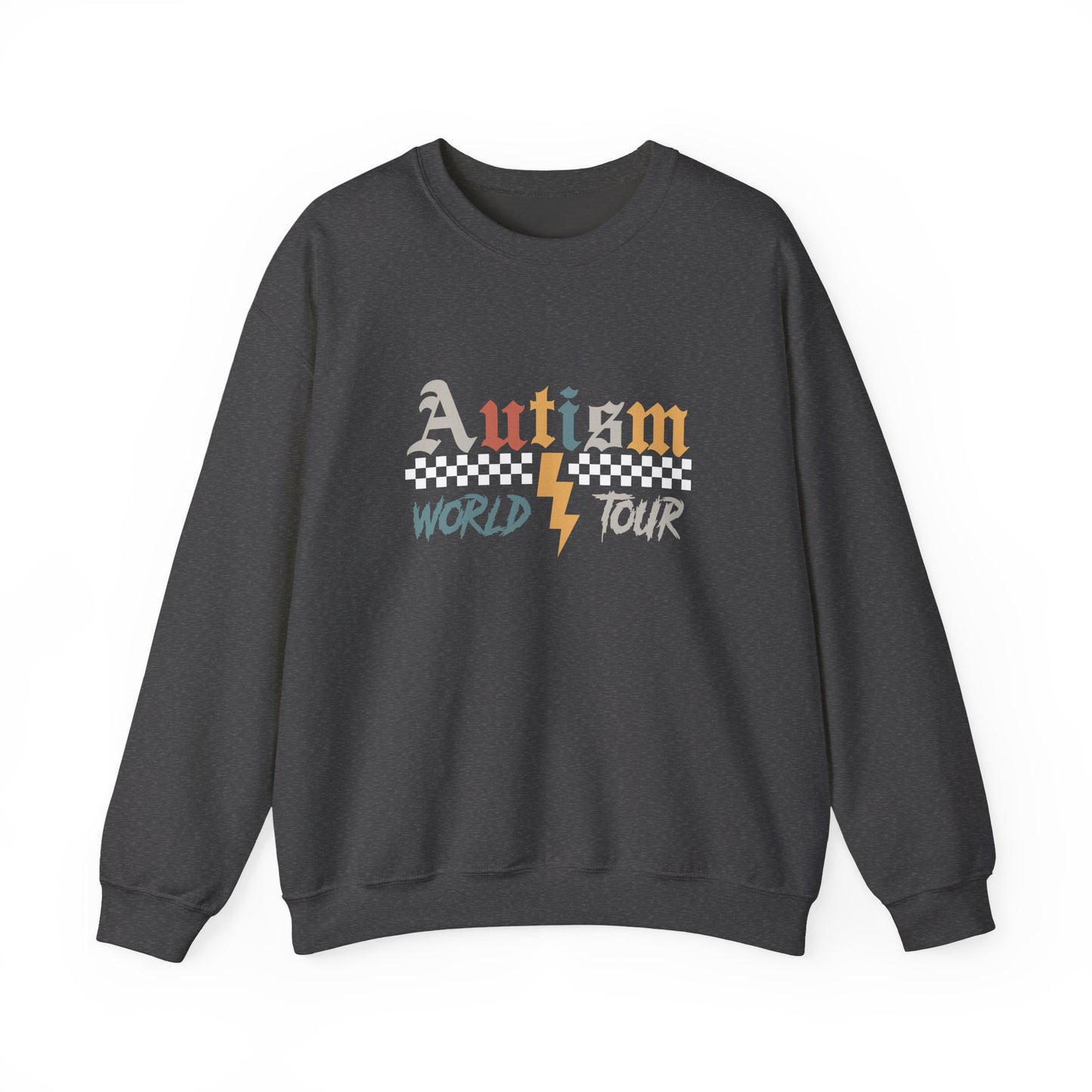 Autism Awareness Crewneck Sweatshirt, Unisex Sweatshirt, Gift for Autism Support, Love Needs No Words, Awareness Apparel
