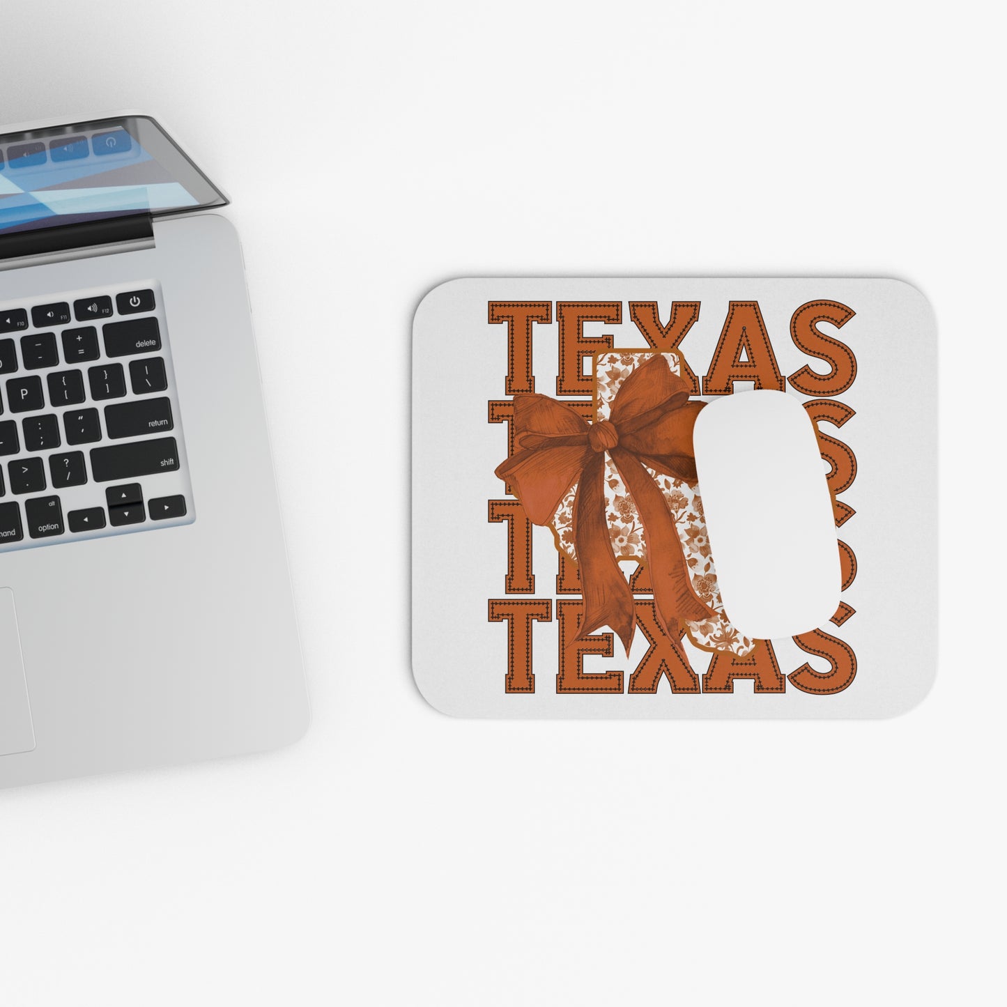 University of Texas Desk Rectangle Mouse Pad, Longhorn College Office Decor, Gaming Accessories, School Gift, UT Austin Desk Pad