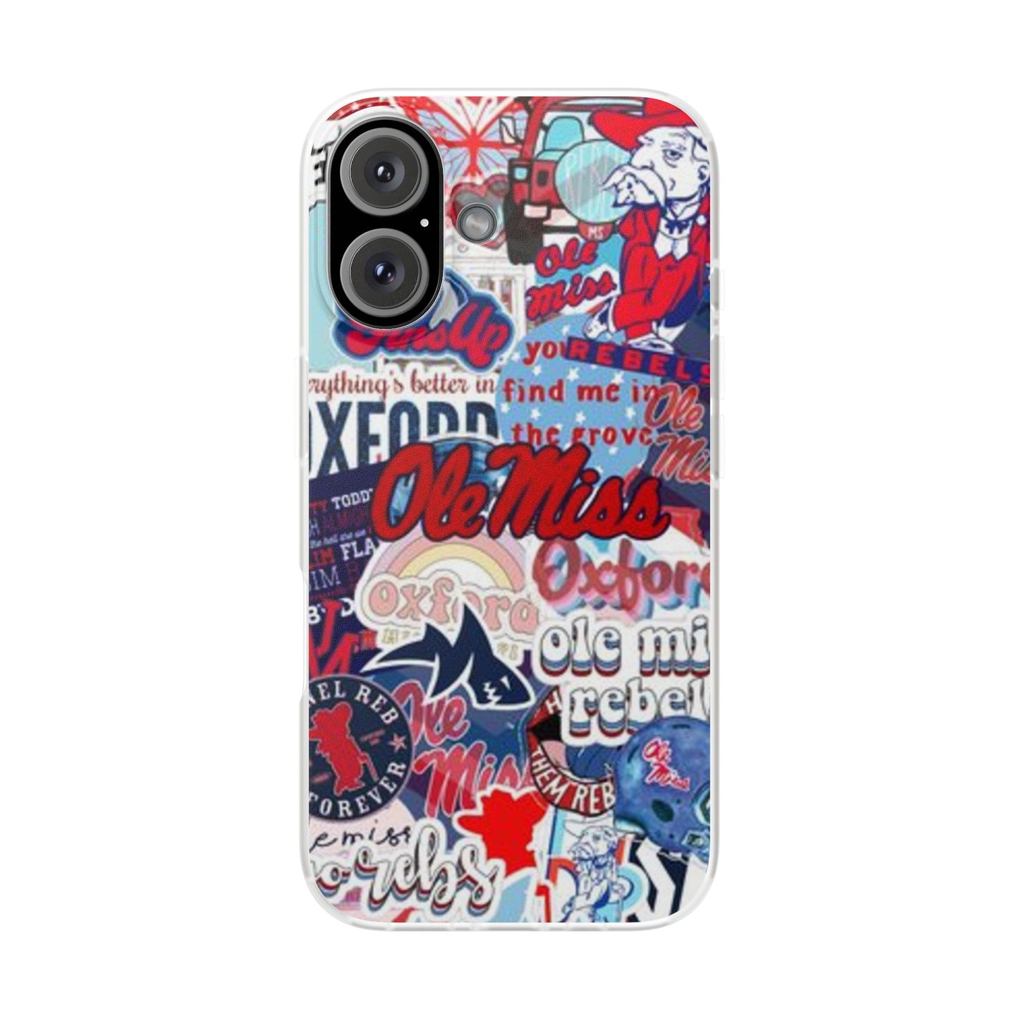 Ole Miss Pride Flexi Cases - Trendy Phone Cover for Fans, College Gear, Stylish Protection, Gift for Students, School Spirit Accessories
