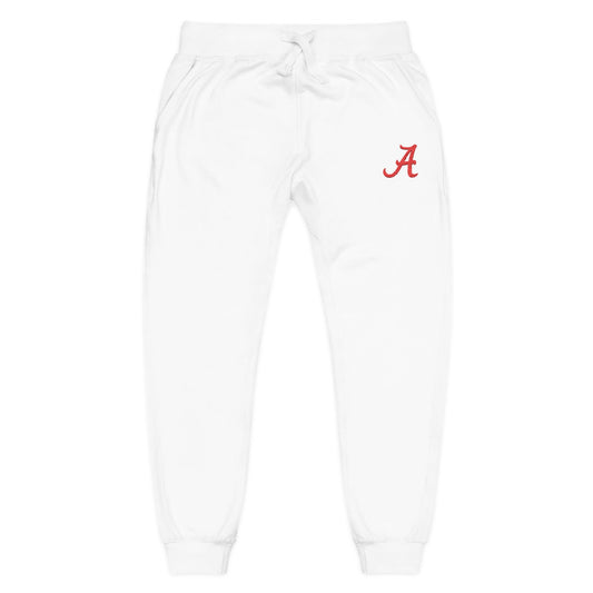 Alabama Crimson Tide Embroidered Sweatpants | Cozy Fleece Joggers | Roll Tide Game Day | Bama Gift Idea, University of Alabama Sweatpants