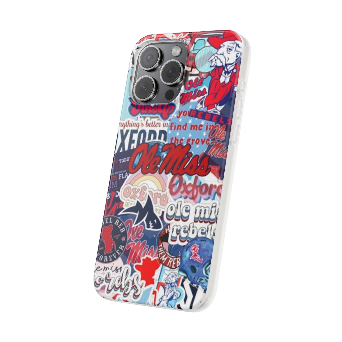 Ole Miss Pride Flexi Cases - Trendy Phone Cover for Fans, College Gear, Stylish Protection, Gift for Students, School Spirit Accessories
