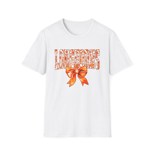 Texas Longhorns Floral Softstyle T-Shirt, Unisex Graphic Tee, Perfect Gift for Texans, Casual Wear, Travel Souvenir