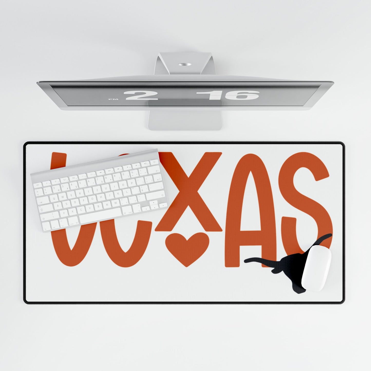 University of Texas Themed Desk Mat - Personalized Workspace Decor, Office Accessories, Gifts for Students, Home Office, Unique Desk Pads