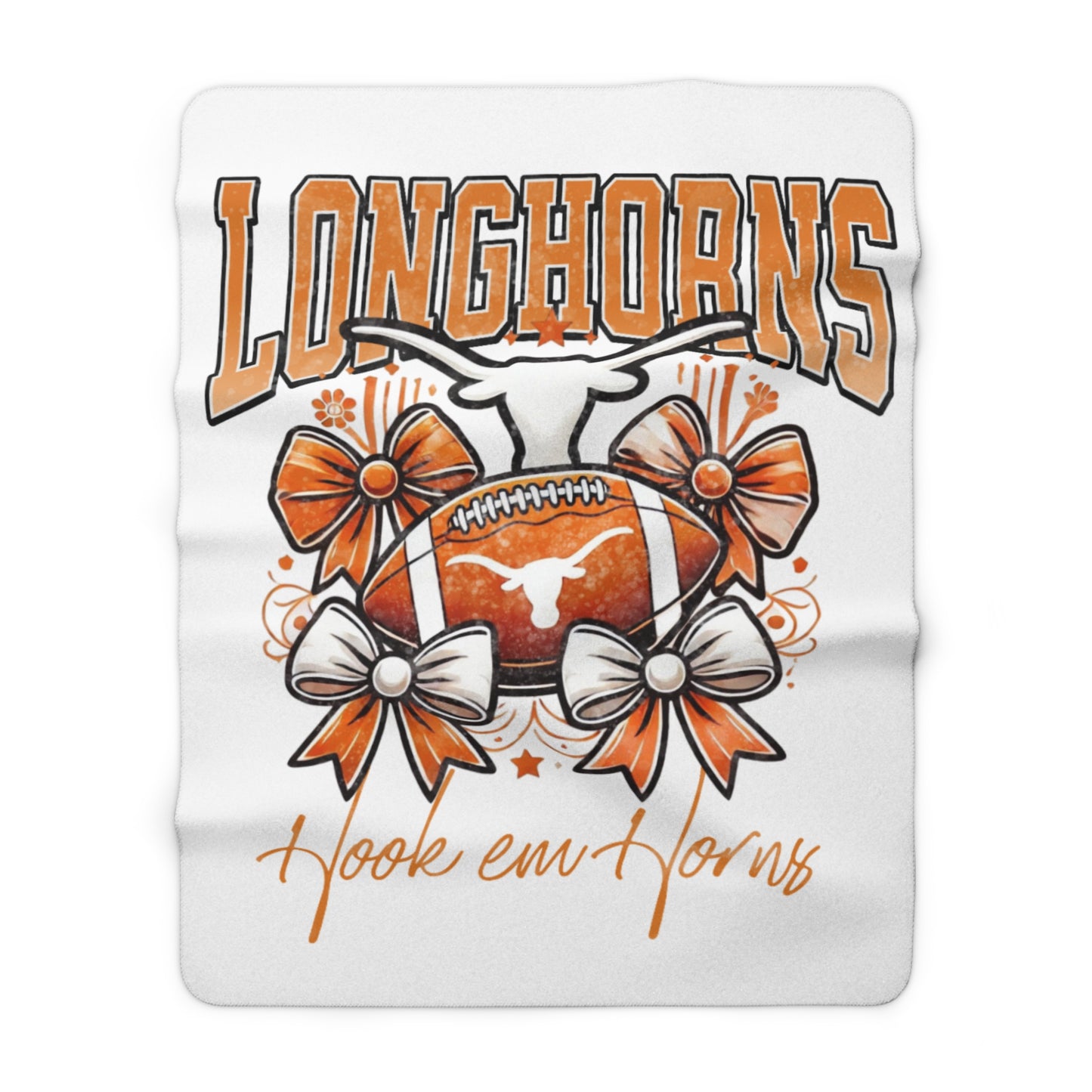 Texas Sherpa Fleece Blanket, Cozy Throw for Home, Gift for Texas Fans, Dorm Accessory