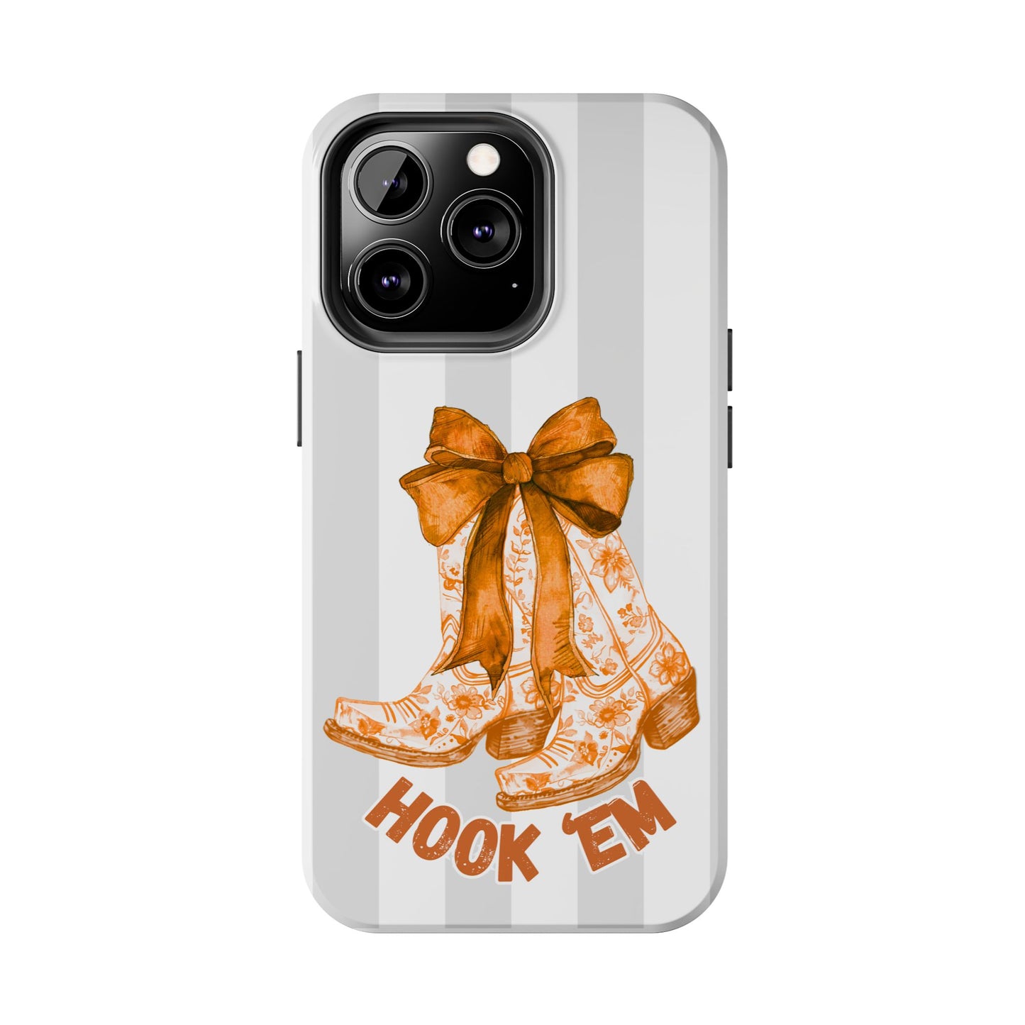 Texas Tough Phone Case, College Team Accessory, Longhorns, Graduation Gift, Student Gifts
