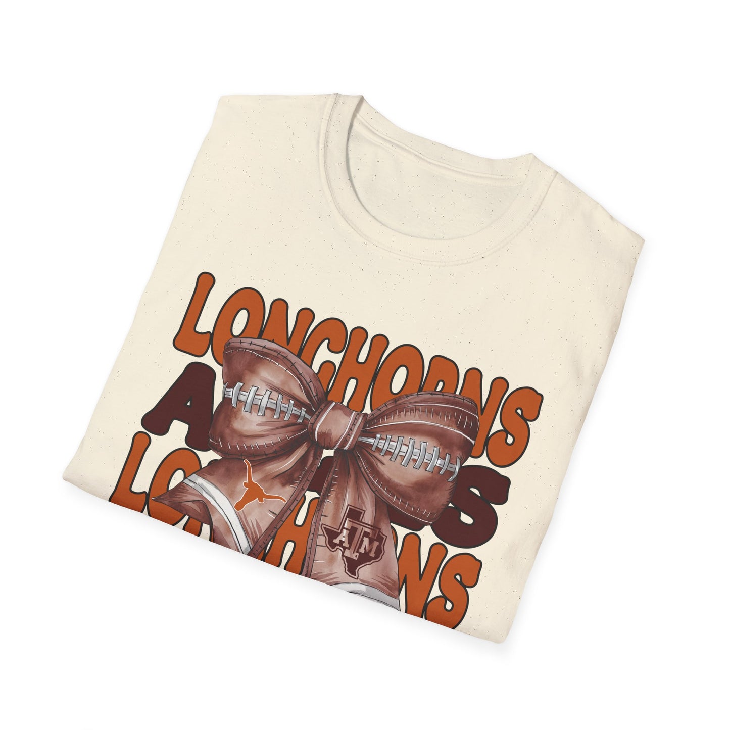 Longhorns vs Aggies Football Bow Tee – House Divided Game Day Shirt