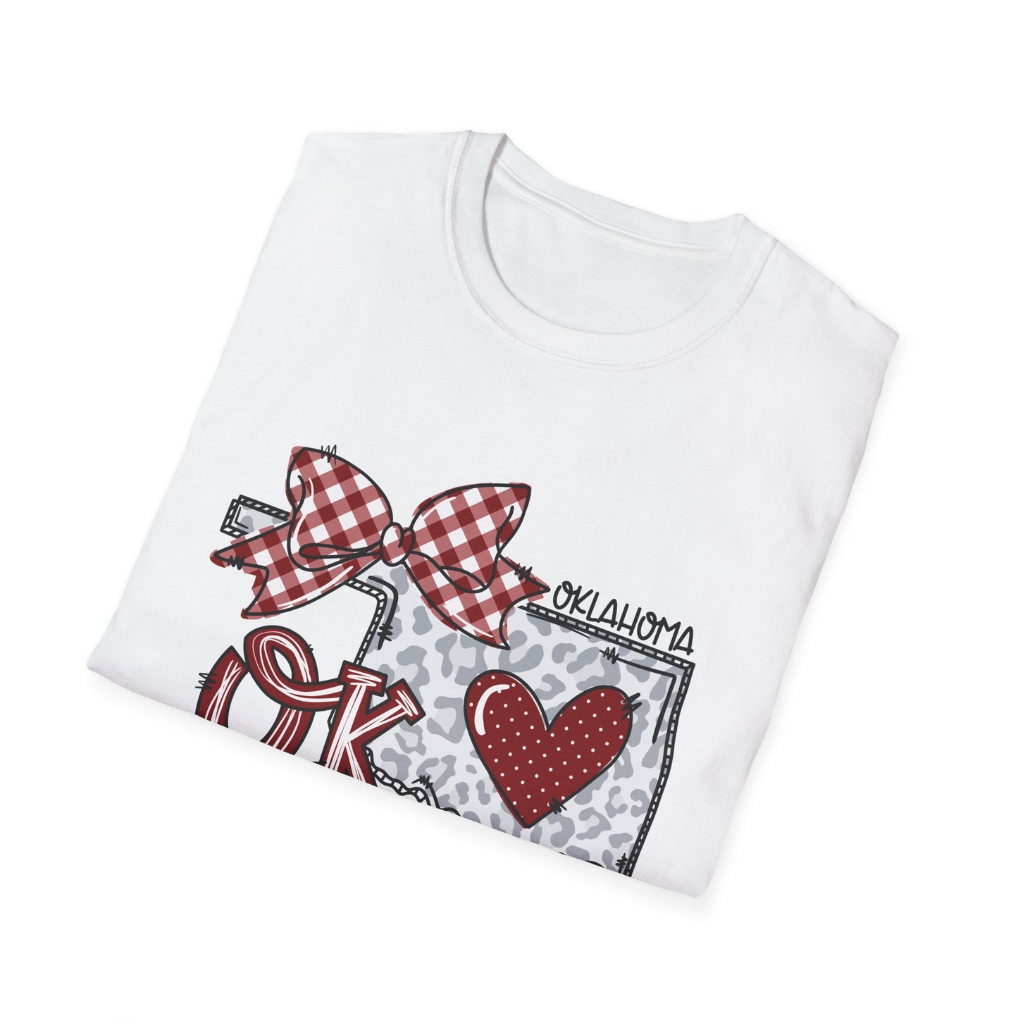 The University of Oklahoma, OU Love Softstyle T-Shirt, Unisex Graphic Tee, Perfect Gift for OU College, Casual Wear, Travel Souvenir