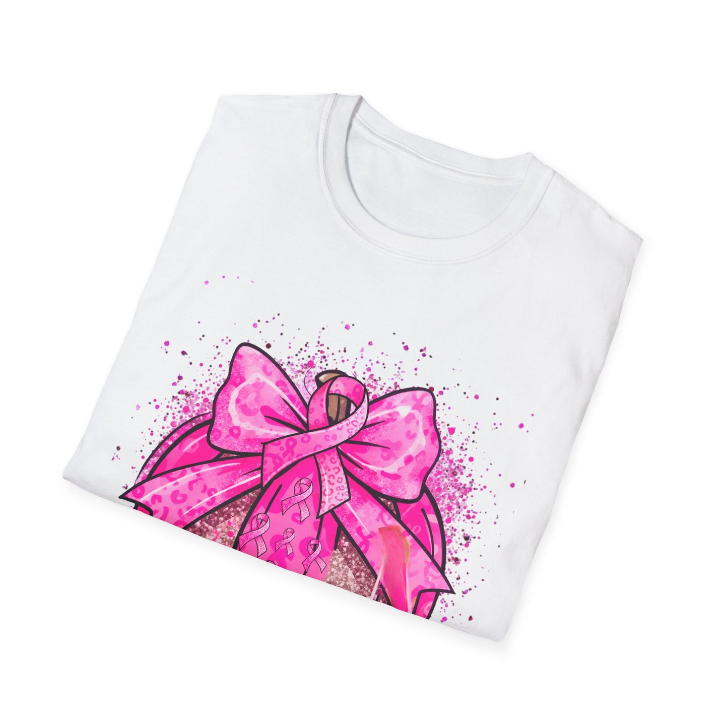 Breast Cancer Awareness, Breast Cancer, Faith, Hope Cure Inspired Softstyle T-Shirt, Inspirational Gift, Cancer Awareness Shirt