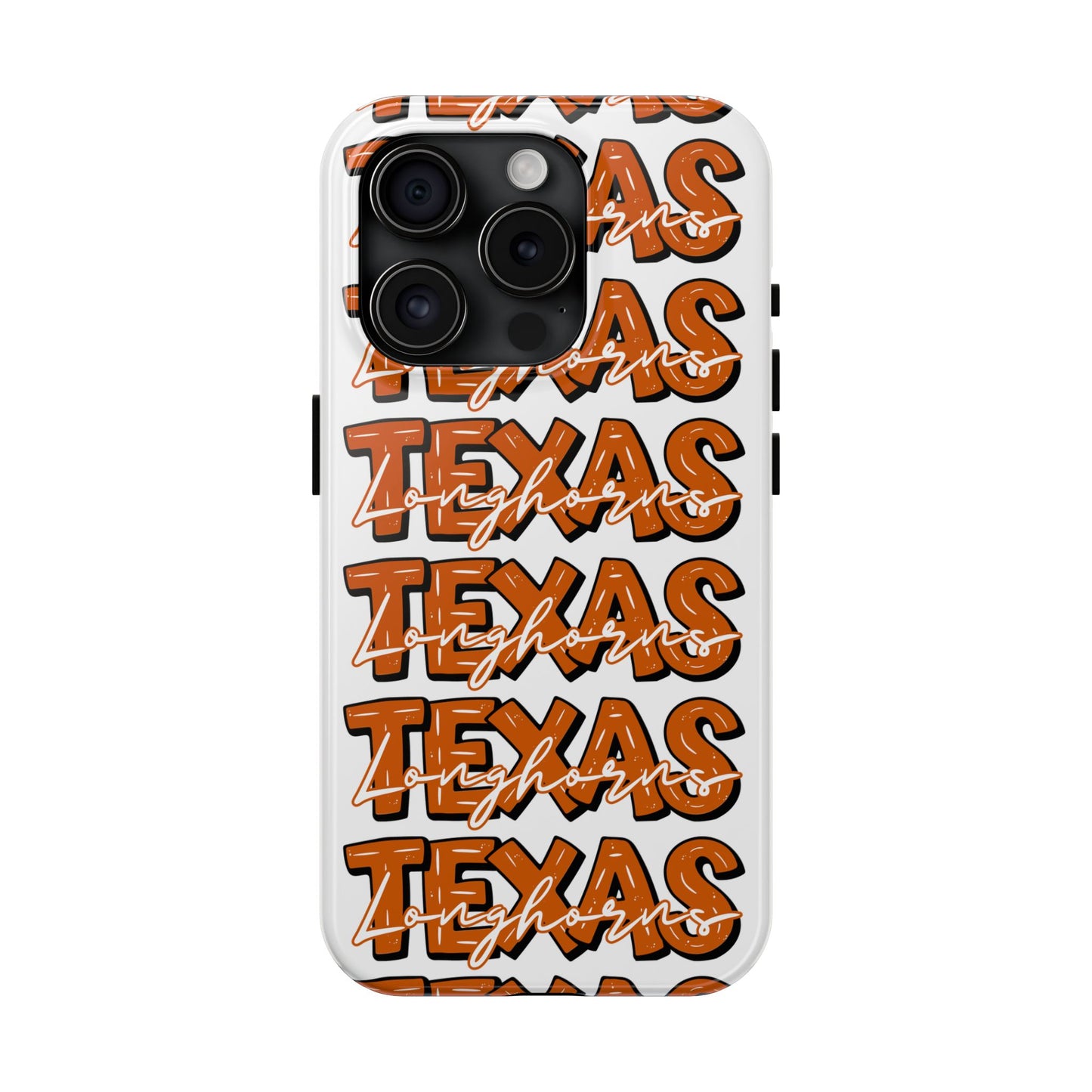 Texas Longhorn Tough Phone Case, Durable iPhone Cover for Texas Lovers, Unique Gift for Graduates, College Students, Southern Pride