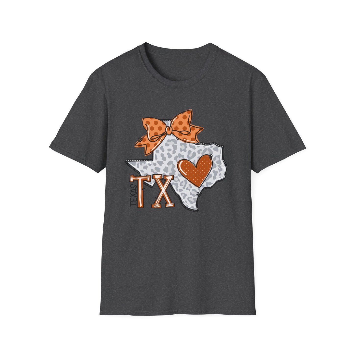 Texas Longhorns Love Softstyle T-Shirt, Unisex Graphic Tee, Perfect Gift for Texans, Casual Wear, Travel Souvenir