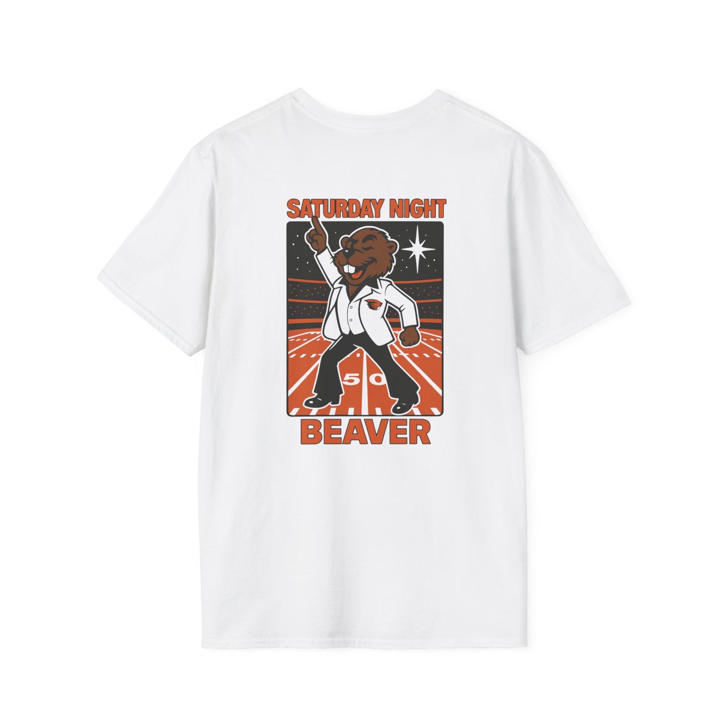 Oregon State University Beavers "Saturday Night Beaver" T-Shirt, Saturday Night Fun Tee, OSU Fan Apparel, Graphic Tee Beaver Mascot