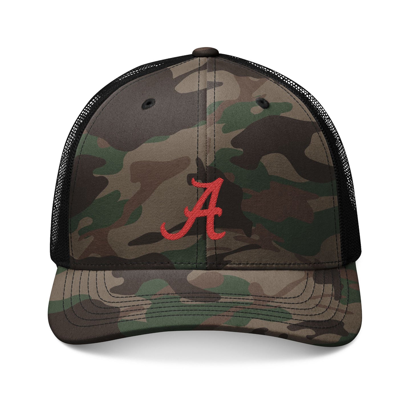 University of Alabama Roll Tide Embroidered Camouflage Trucker Hat, Crimson Tide Camo Baseball Hat, Alabama Fan Gift, Sports Team