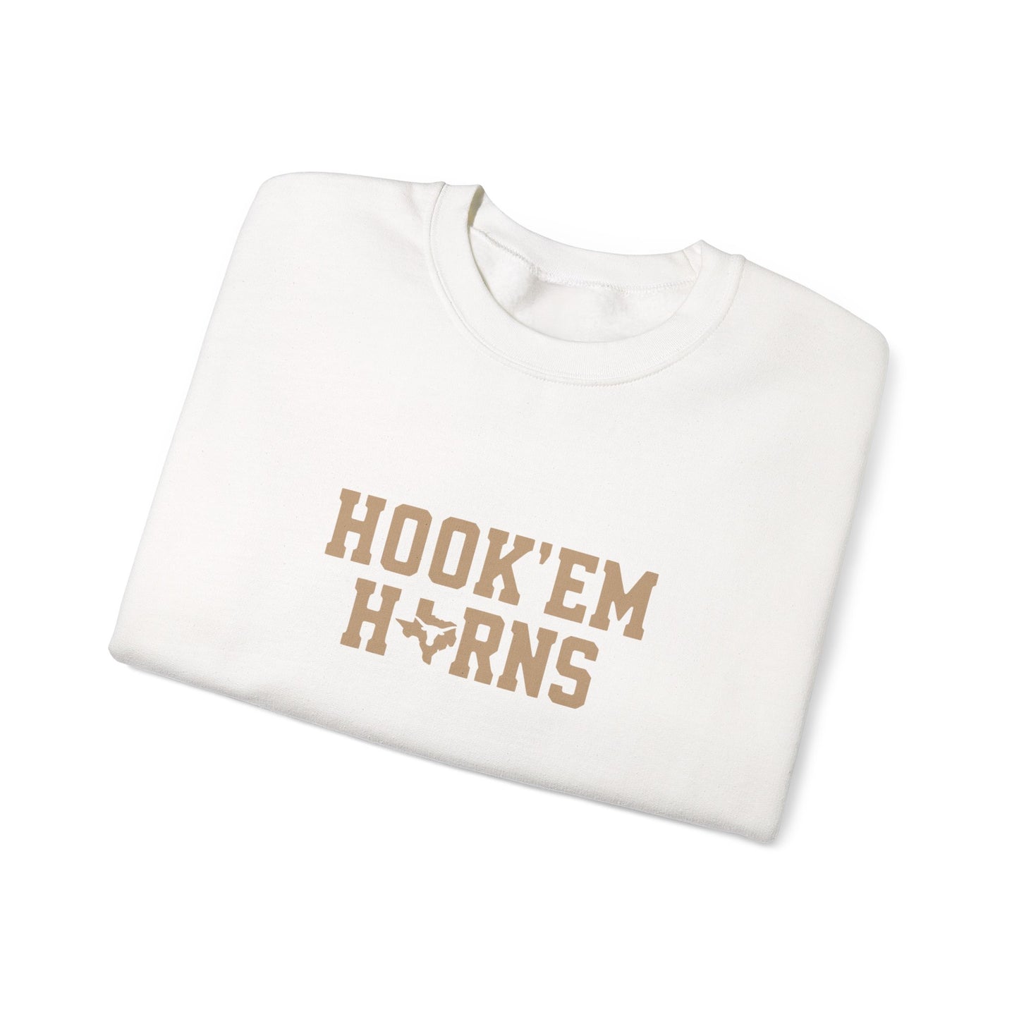 Texas Sweatshirt | Longhorn Sleeve Print, Printed Sleeve Game Day Sweatshirt, Game Day gear, Student Gift, Alumni Gear