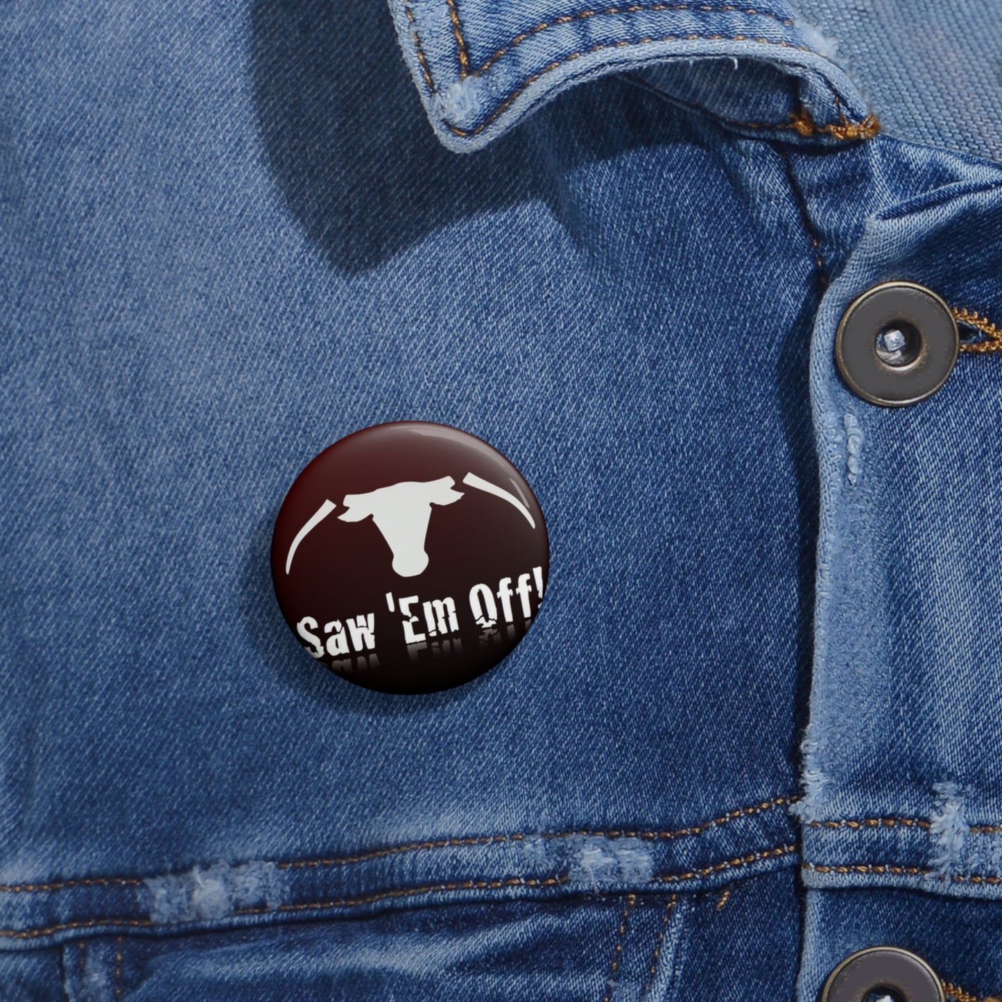 Saw Em Off Game Day Pin | Aggie Game Day Accessory | Aggie Game Day Pin | Aggie Spirit Wear, Game Day Pin