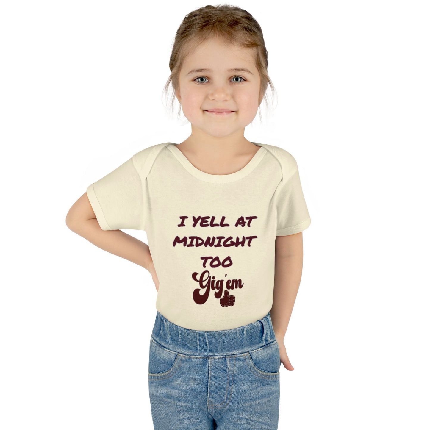 I Yell at Midnight Too Aggies Baby Onesie, Midnight Yeller Baby, Funny Baby Gift, Newborn Outfit, Baby Shower Present, Aggies