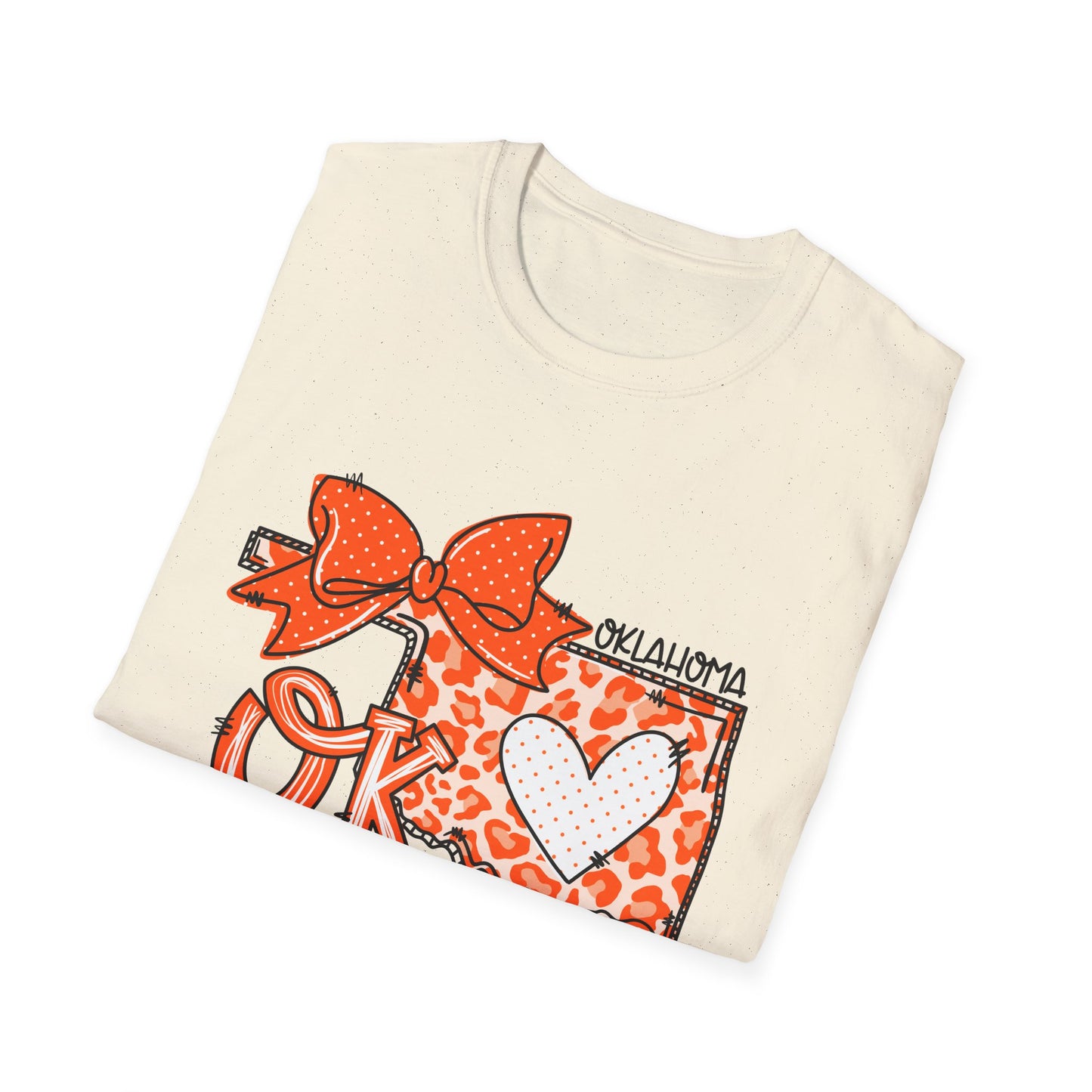 Oklahoma State University, OSU Love Softstyle T-Shirt, Unisex Graphic Tee, Perfect Gift for College Student, Casual Wear, Travel Souvenir