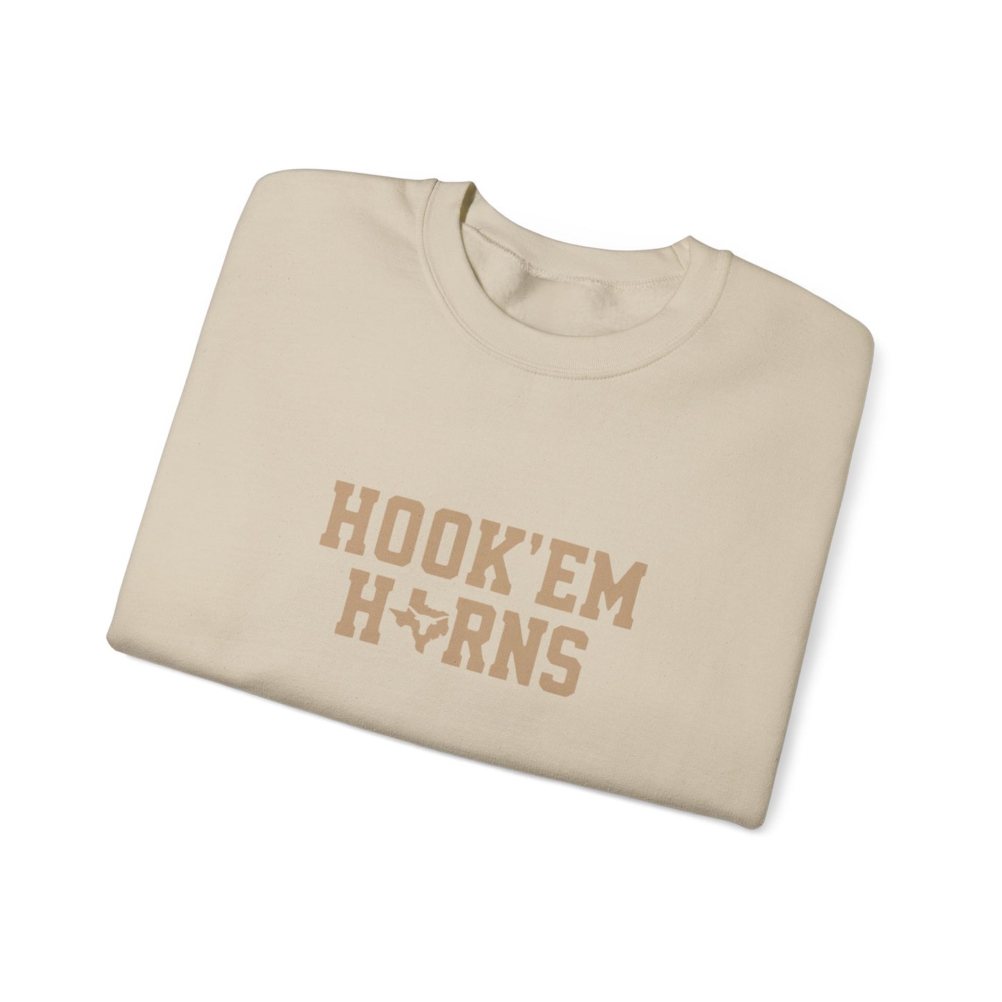 Texas Sweatshirt | Longhorn Sleeve Print, Printed Sleeve Game Day Sweatshirt, Game Day gear, Student Gift, Alumni Gear
