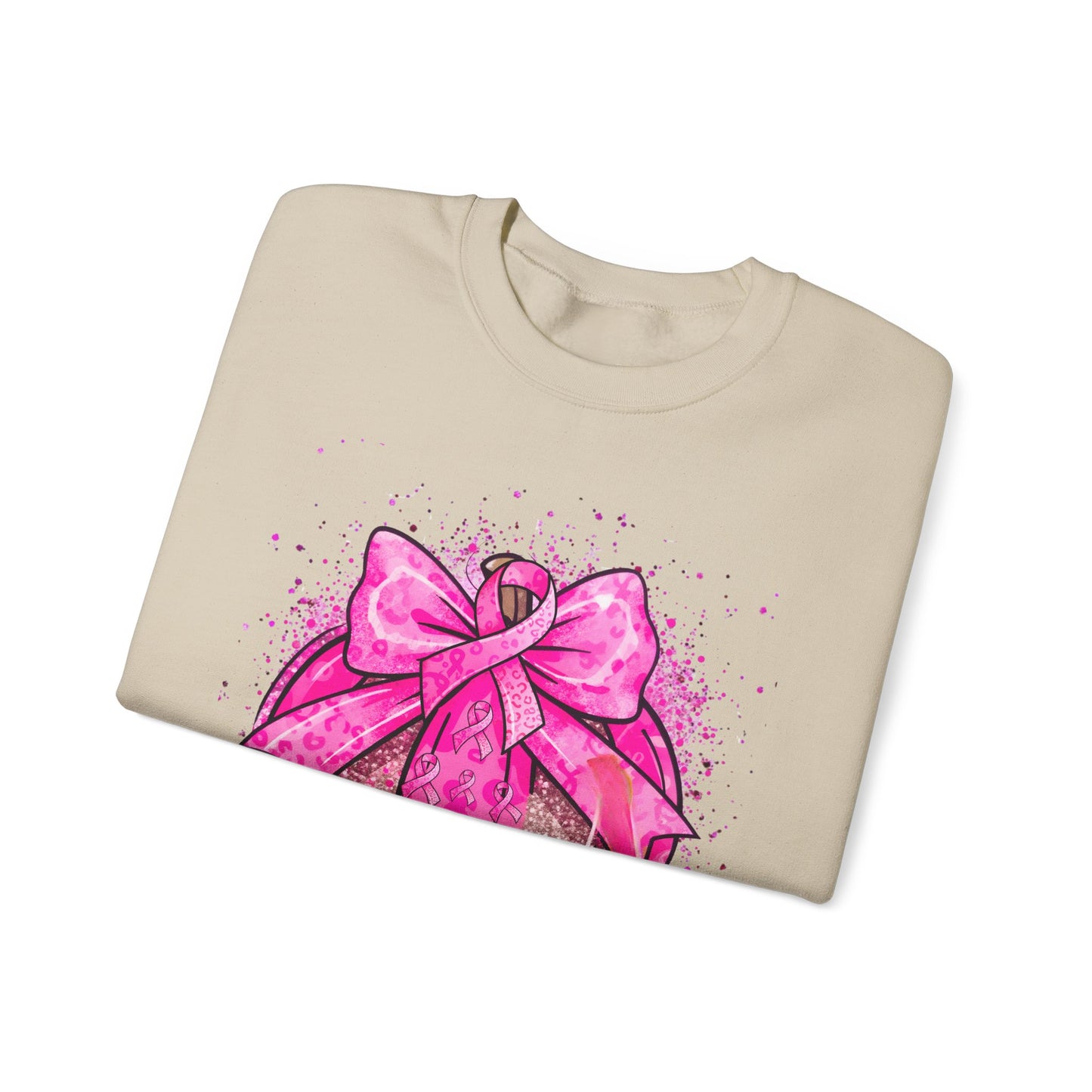 Breast Cancer Awareness, Find the Cure, Inspirational Crewneck Sweatshirt, Faith-Based Fashion, Motivational Gift