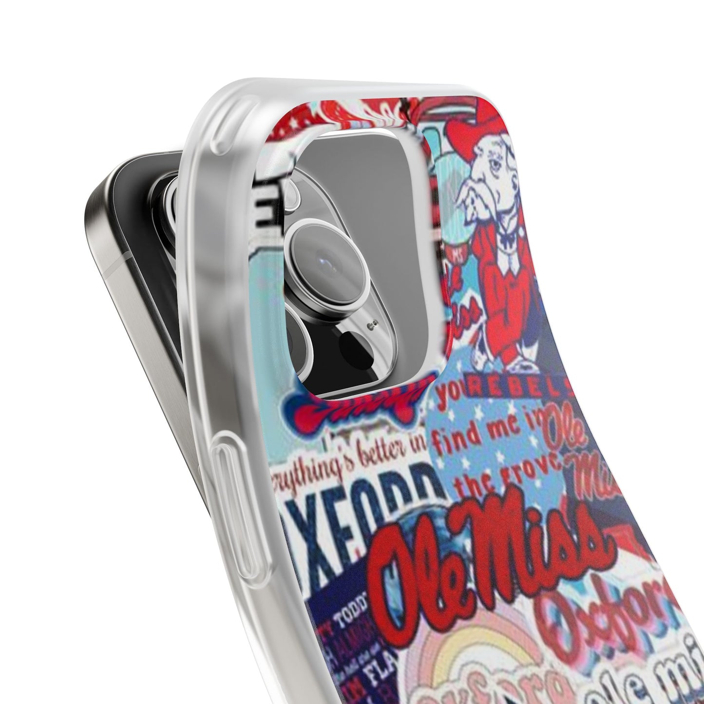 Ole Miss Pride Flexi Cases - Trendy Phone Cover for Fans, College Gear, Stylish Protection, Gift for Students, School Spirit Accessories