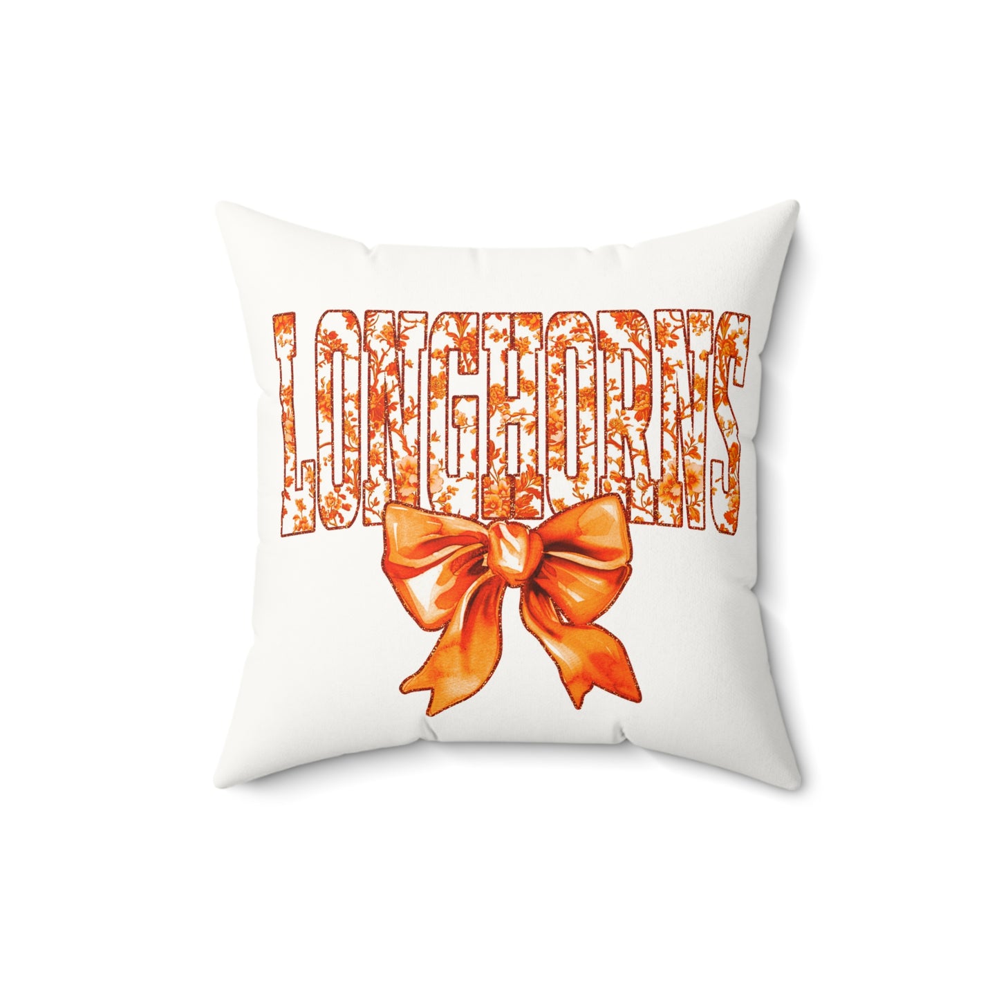 University of Texas Dorm Decor, College Throw Pillow, Longhorn Fan Gift, Texas Home Decor, UT Austin, University of Texas