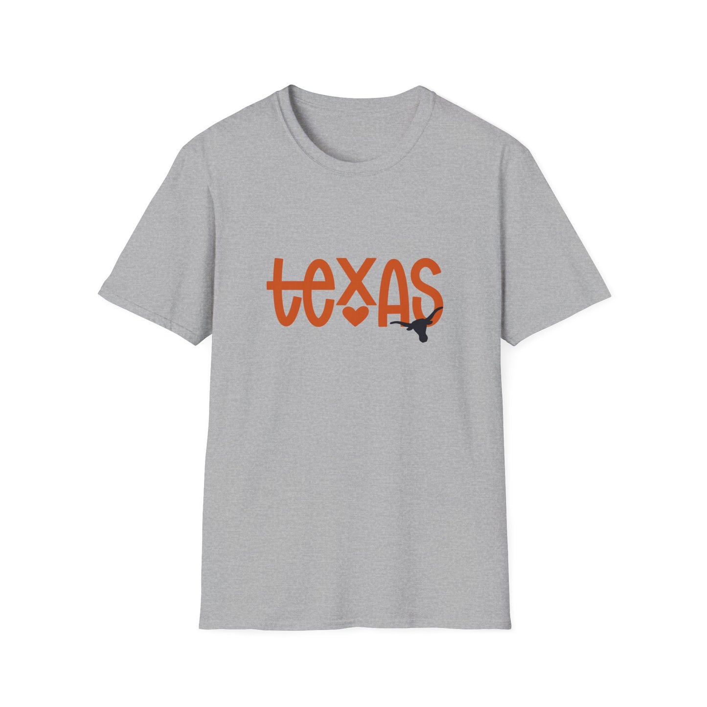 Texas Longhorns Softstyle T-Shirt, Unisex Graphic Tee, Perfect Gift for Texans, Casual Wear, Travel Souvenir