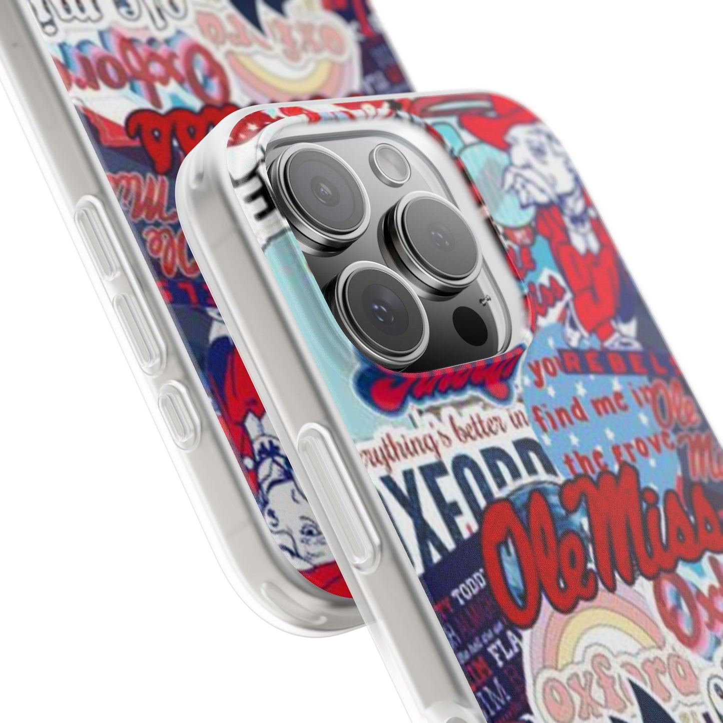 Ole Miss Pride Flexi Cases - Trendy Phone Cover for Fans, College Gear, Stylish Protection, Gift for Students, School Spirit Accessories