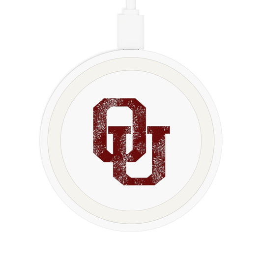 University of Oklahoma Wireless Charger, OU Sooners, Dorm Room Decor, College Student Gift, Graduation Gift
