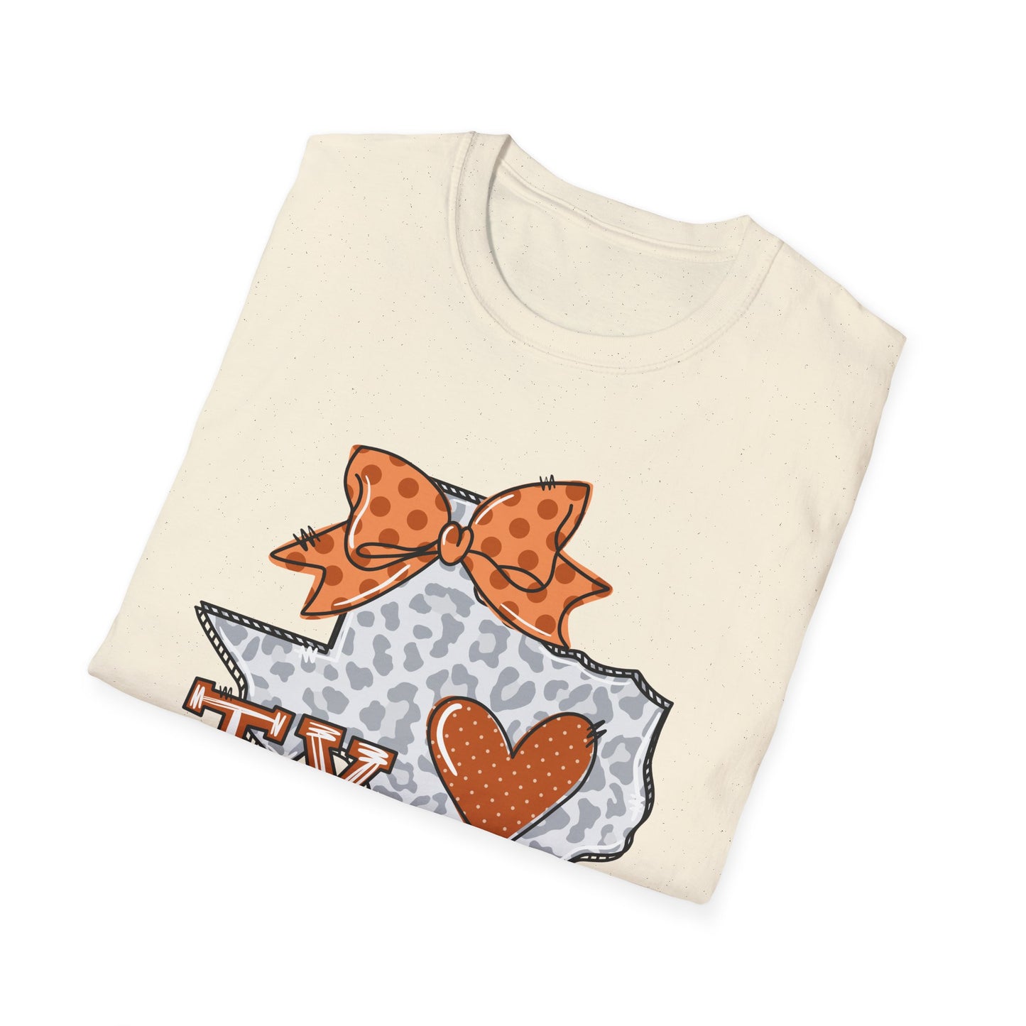 Texas Longhorns Love Softstyle T-Shirt, Unisex Graphic Tee, Perfect Gift for Texans, Casual Wear, Travel Souvenir