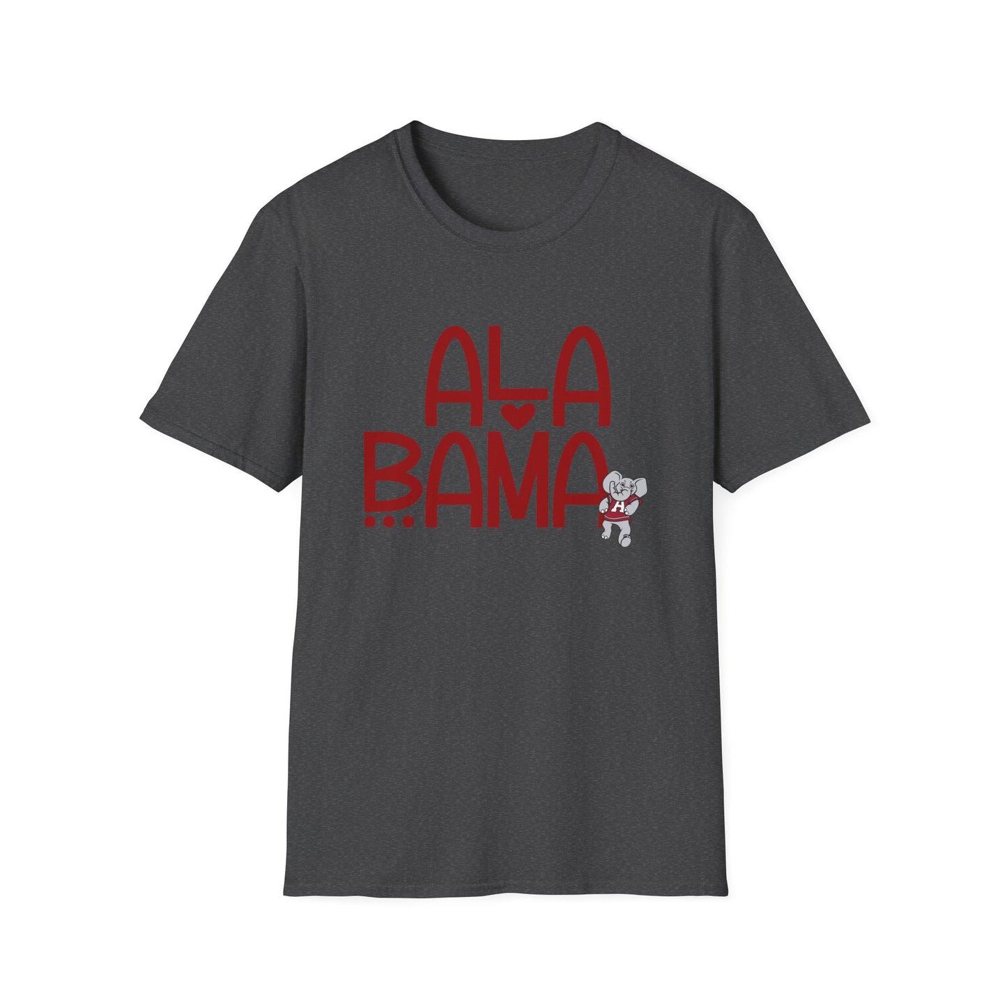 Alabama Tee | Southern Game Day Shirt | Cute Crimson Graphic T-Shirt | Alabama Pride Unisex Top | Gildan Softstyle | Game Day Gear